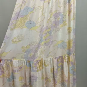 Ba&sh Noma Printed Maxi Dress Off Shoulder Ruffle Pastel Floral Size S thumbnail 7