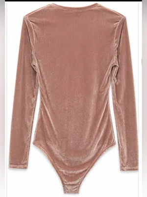 Madewell Velvet Wrap Bodysuit – Size Medium thumbnail 3