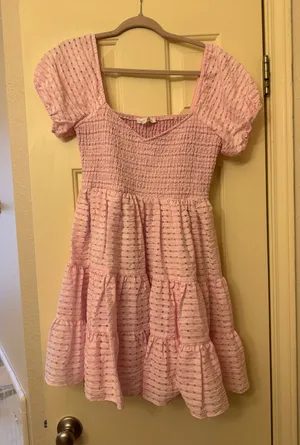 Altar'd State Dress Pink Gingham thumbnail 1