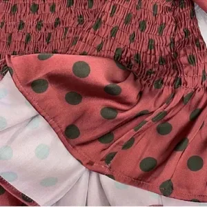 Zara MIDI Polka Dot Mauve & Olive Green Skirt Set(Size XS) thumbnail 8
