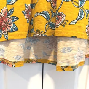 Matilda Jane Floral Empire Knee Length Dress 3/4 Sleeve Mustard Women's Size M‎ thumbnail 5