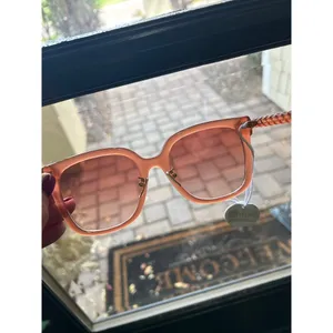 Chloé Core 56mm Square Sunglasses Nude Nude Orange Womens Size NS thumbnail 12