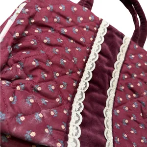 🌸✨ Vintage‎ Quilted Floral Kleenex Tissue Holder Travel Organizer ✨🌸 thumbnail 2