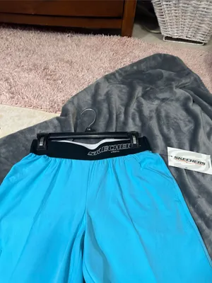 Ladies Skechers Scrub pants Turquoise Elastic Waist Sz S NWT thumbnail 5