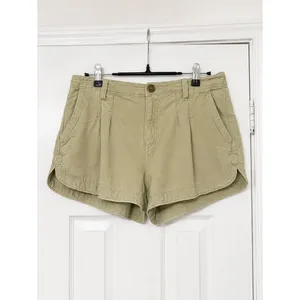 Aerie Light‎ Olive Khaki Shorts Relaxed Fit Casual Beach Summer Medium thumbnail 2