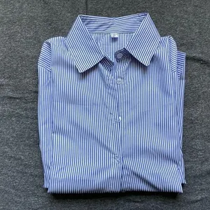 Women’s Stylish Striped Shirt Blue White Casual Button-Up size XS‎ NWOT thumbnail 5