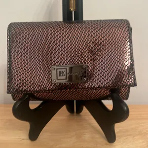JPK Paris 75 Clutch Bag Brown Metallic Design Glamour Small thumbnail 2