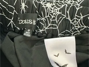 Dolls Kill Spider‎ Byte Reflective Drop Crotch Joggers, S thumbnail 6