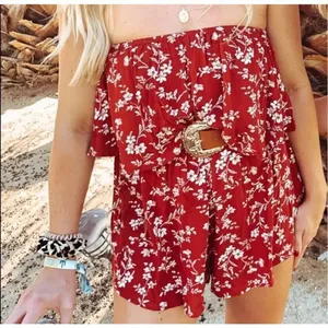 ✨Princess Polly Brown orange floral Romper✨ thumbnail 11