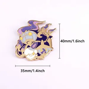 Pokémon Litwick Lampent and Chandelure Enamel Pin thumbnail 3