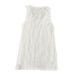 Regular Issuessss Basic Full Length Tank Top in White, Size S​​ White thumbnail 3