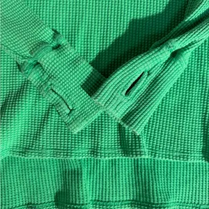 Offline by Aerie NWOT Green Oversized Long Sleeve Waffle Knit Henley Tunic - L thumbnail 6