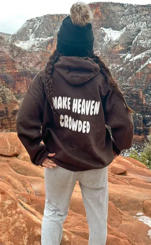 Make Heaven Crowded Hoodie Brown Size XL thumbnail 1