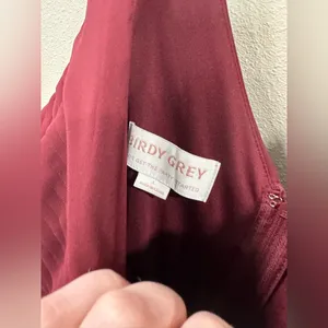 NWT Birdy Grey Laurie Chiffon Dress in Cabernet thumbnail 7