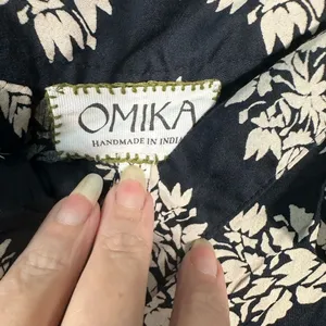 Omika Sinatra Pant Black and Tan Oversized Wide Legged Ankle Pants Size XL EU thumbnail 10