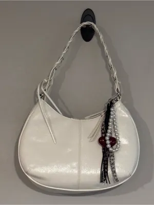 Madden NYC White Studded Shoulder Bag thumbnail 1