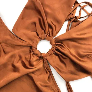 Aniston Dress in Hazelnut LPA Small thumbnail 7
