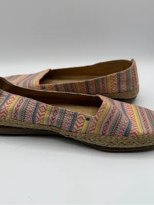 Aerosoles Stitch N Turn Multicolor Stripe Espadrille Flats Womens 10 Boho thumbnail 5