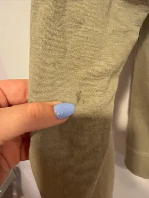 Light Olive Athleta Zip-Up Hoodie with Drawstrings‎ thumbnail 5