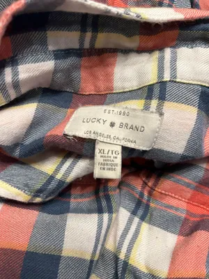 Lucky Brand Flannel Shirt, XL thumbnail 3