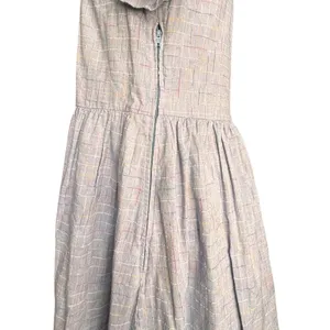 ModCloth Blue Rainbow Plaid Babydoll Dress Cottagecore Midi Dress Size Small‎ thumbnail 3