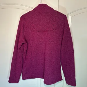 The North Face Pullover Fleece Jacket Pink Quilted Womens‎ Large Warm Logo thumbnail 6