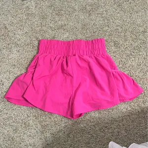 Amazon pink ruffle shorts thumbnail 3