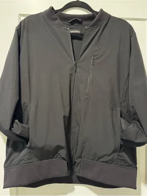 Banana Republic Black Bomber Jacket - Classic Lightweight Coat thumbnail 3