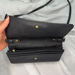 Michael Kors Jet Set Travel Saffiano Leather Smartphone Chain Wallet Crossbody thumbnail 9
