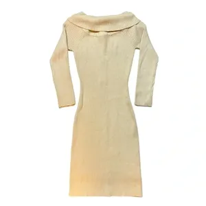 NWT Gilli Ribbed Off The Shoulder Bodycon Sweater Dress thumbnail 6
