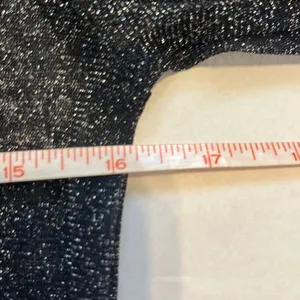 Victorias Secret Y2K Black Silver Glitter Metallic Sheer Top XS/S Sexy Moto Punk thumbnail 6