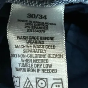 Aeropostale Men's Blue High Rise Skinny Chino Khaki Trousers Pants Size 30/34 thumbnail 5