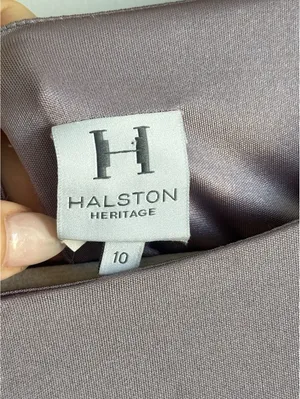 Halston Heritage Mauve Open Back Batwing Sleeve Romper Size 10 thumbnail 3