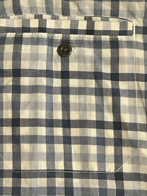 Womens lg The North Face Plaid Long Sleeve Button Down Shirt-blue/white/gray. thumbnail 5