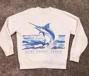 Hollister Relaxed Fit St. Tropez France graphic crewneck sweatshirt thumbnail 1