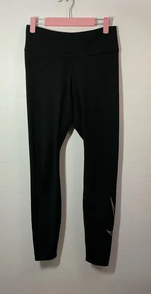 Nike Black Women's High-Waist Leggings with Subtle Swoosh Size Medium thumbnail 1