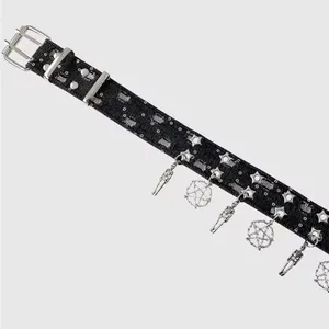 Black and Silver Embellished Women's Belt thumbnail 5