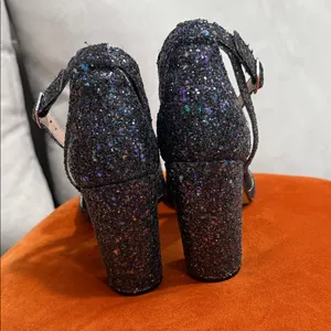 Betsey Johnson Sparkling Black Heels thumbnail 9