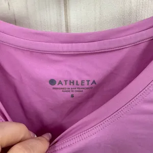 Athleta Women’s Small Pink Mesh Longsleeve Top thumbnail 2