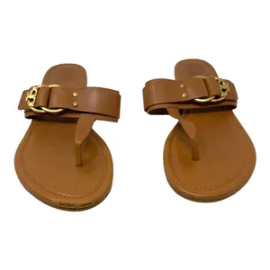 Tory Burch Tan Leather Marsden Flat Thong Sandal Size 9.5 thumbnail 3