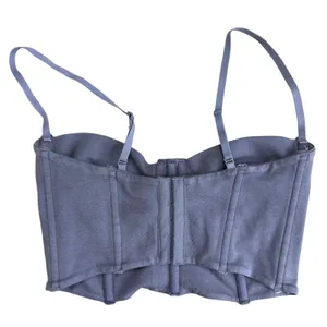 SKIMS Outdoor Bustier Steel Blue Gray Underwire Corset Size Small New thumbnail 3