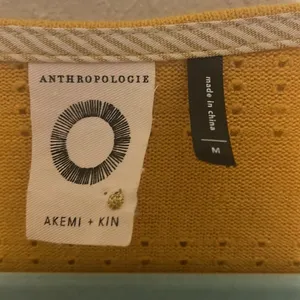 Anthropologie Akemi + Kin sylvie‎ pointelle yellow roll sleeve Size Medium thumbnail 7