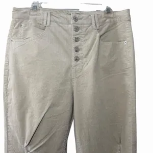NWT Forever 21 Corduroy Flare Pants‎ Women's Size XL Tan Distressed Y2K Boho thumbnail 4