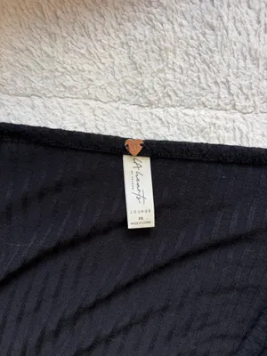 PacSun Black Wrap Top Cozy Crop thumbnail 3