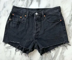 Levi’s 501 Original Fit High Rise Denim Shorts • Sz 29 thumbnail 2