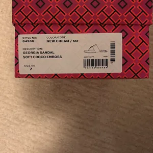 Tory Burch Women’s Georgia embellished alligator thong sandal thumbnail 4