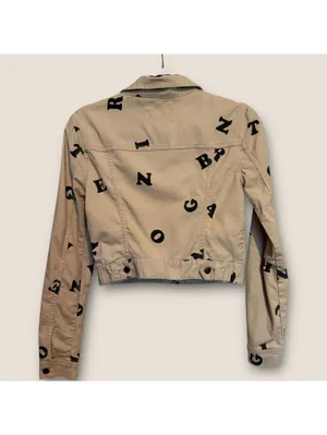 BCBGeneration Women's XS Beige Crop Jacket thumbnail 7
