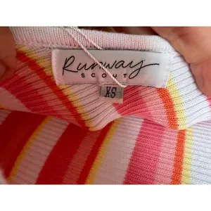 NWT Runway Scout Striped Ribbed Dress Sz. XS thumbnail 6