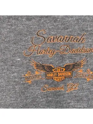 Harley-Davidson Savannah GA Gray Hoodie Size M thumbnail 7