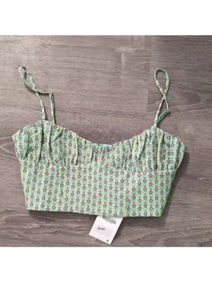 Zara Corset Crop Top Size Medium thumbnail 2